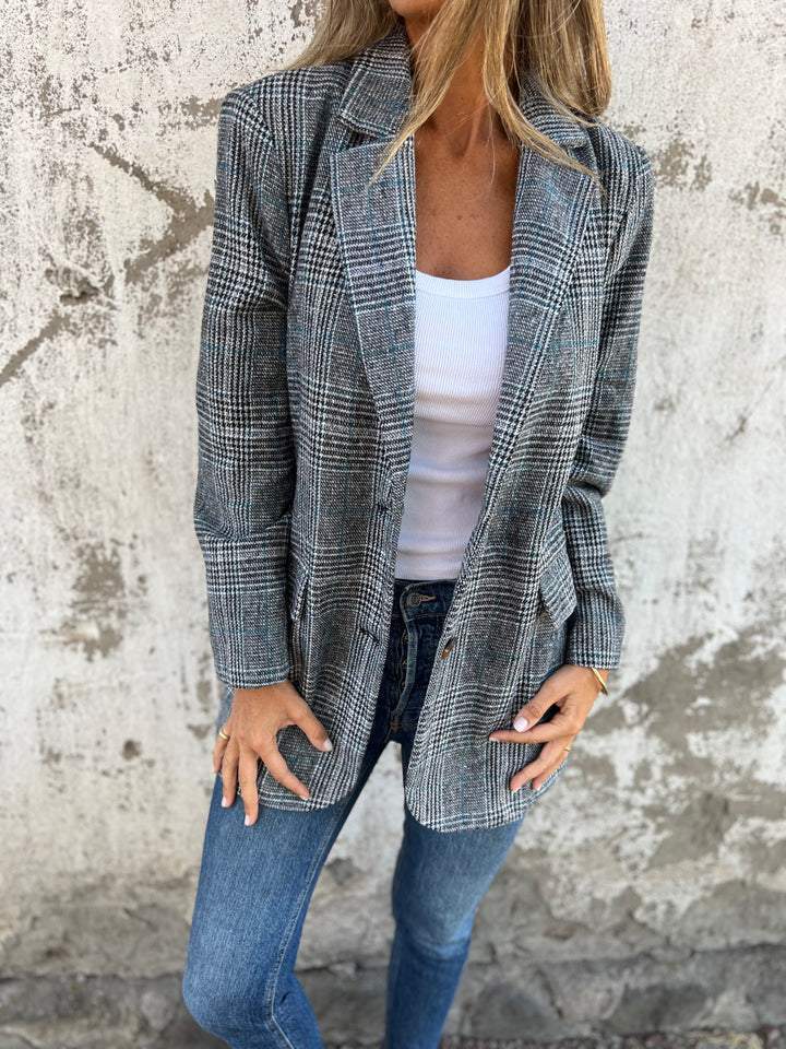 Élise™ | Blazer à carreaux