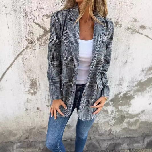 Élise™ | Blazer à carreaux