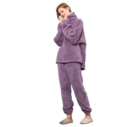 Ensemble Pyjama Polaire à Capuche | WARMHOODIE™