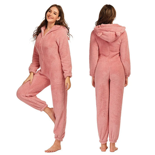 Combi Pyjama Fleece à Capuche | SLEEPWARM™