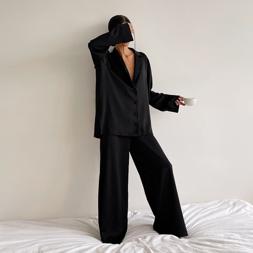 Ensemble Pyjama Soie Oversize Luxe | SILKYDREAM™