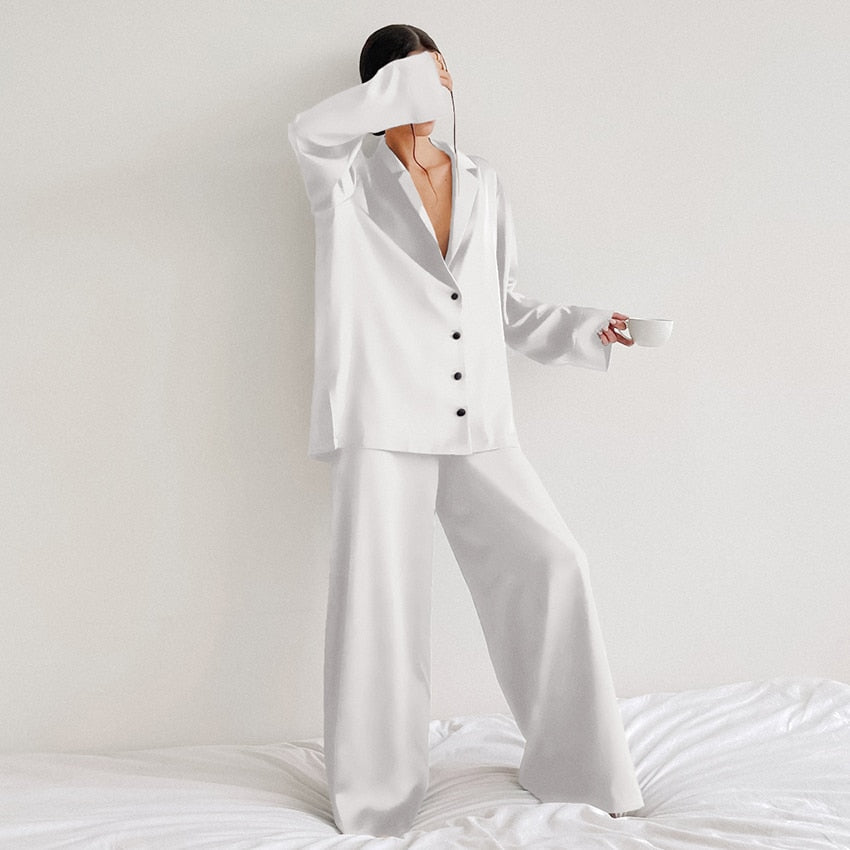 Ensemble Pyjama Soie Oversize Luxe | SILKYDREAM™