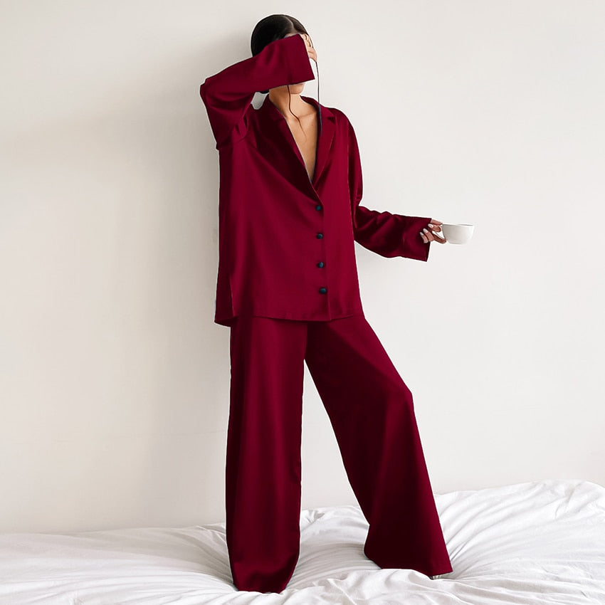 Ensemble Pyjama Soie Oversize Luxe | SILKYDREAM™