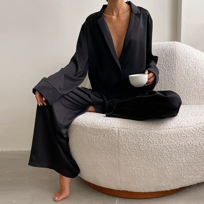 Ensemble Pyjama Soie Oversize Luxe | SILKYDREAM™