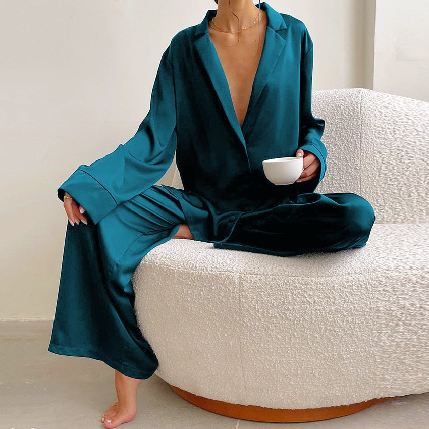 Ensemble Pyjama Soie Oversize Luxe | SILKYDREAM™