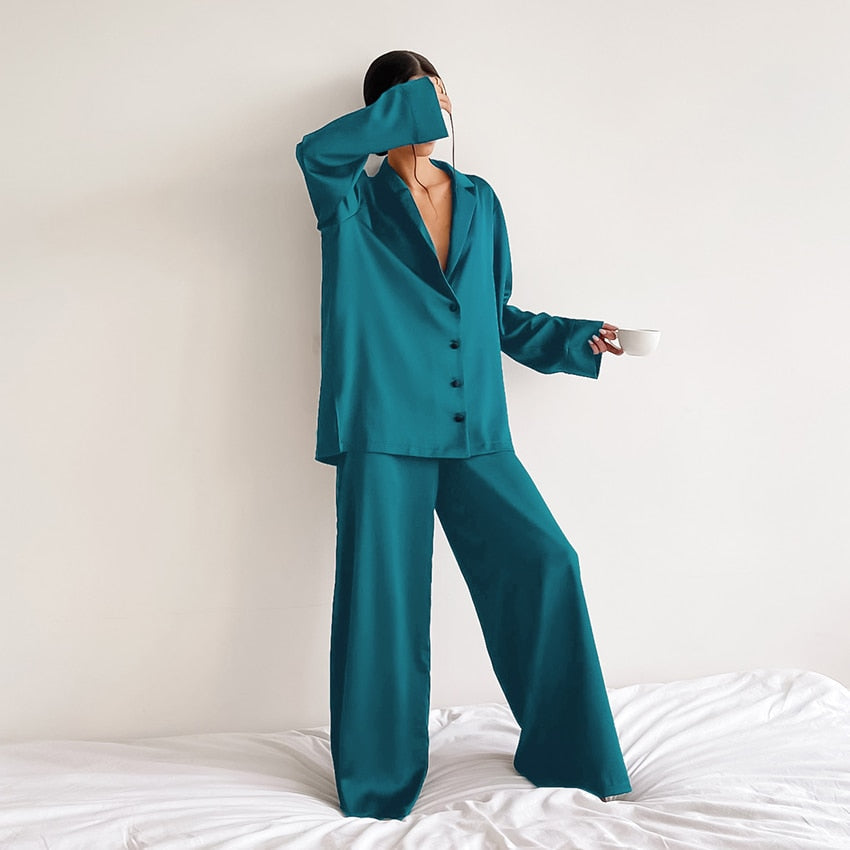 Ensemble Pyjama Soie Oversize Luxe | SILKYDREAM™